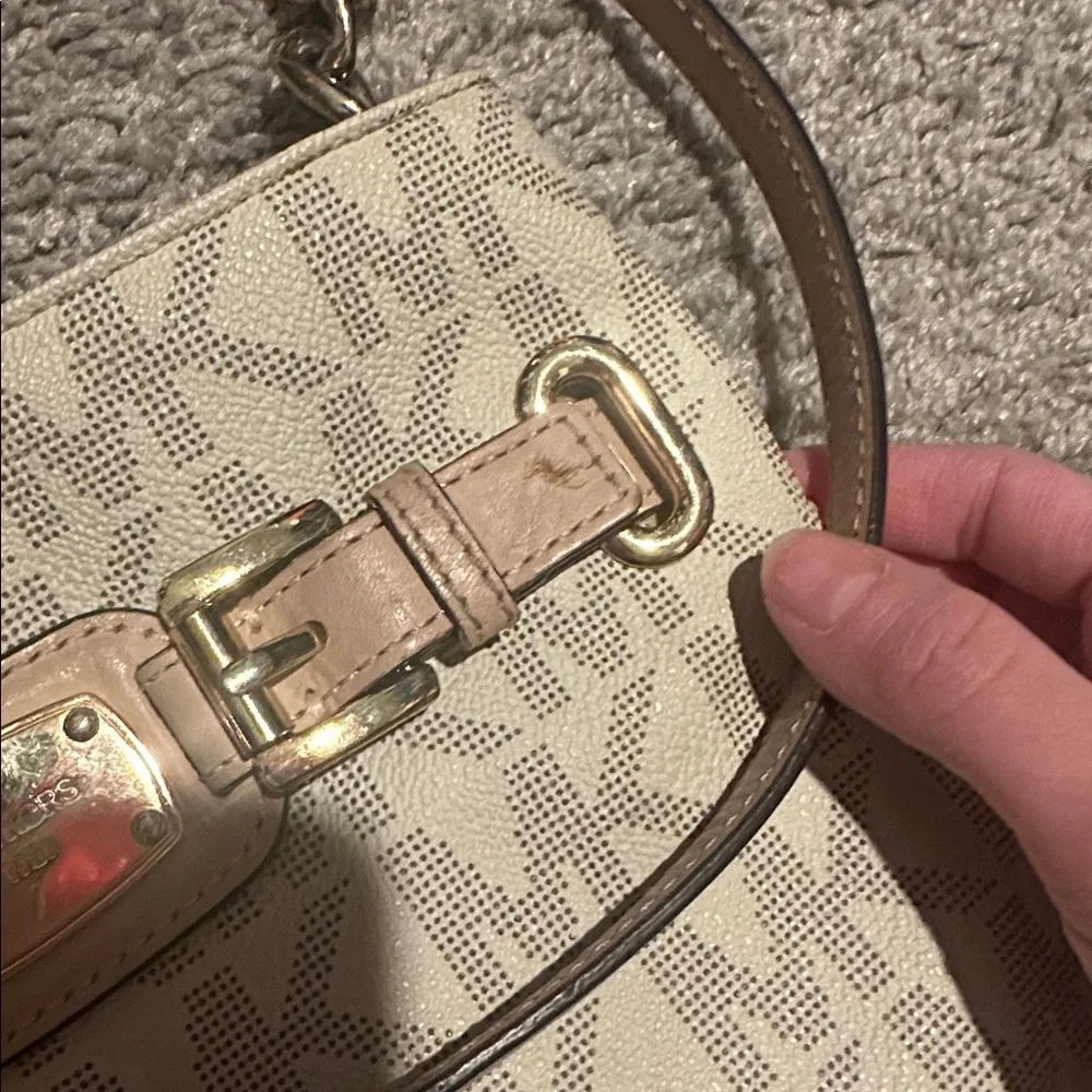 Michael Kors Beige and Pink Crossbody Bag - Picture 6 of 6